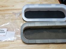 Right/Passenger's side vents: old (bottom), and new (top).  
