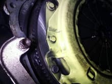 you can see how recently it was put in the flywheel doesent even have an ounce of rust on it after being machined b4 i put it in a month b4 this pic!