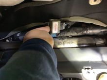 Push it back over the top and push the holder back in to the frame. 