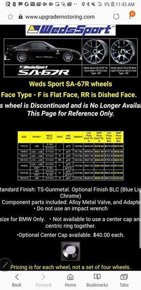 Wheels and Tires/Axles - Rare Weds Sport SA-67R - Used - 2008 to 2014 Lexus IS F - Cranberry Twp, PA 16066, United States