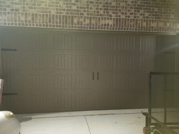 Garage door trim kit installed!