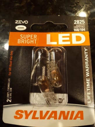 Led lamps installed..old incandescents bulbs in package