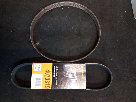 Replacement belt made by factory in Mexico  also made in Germany  continental  belt super replacement.