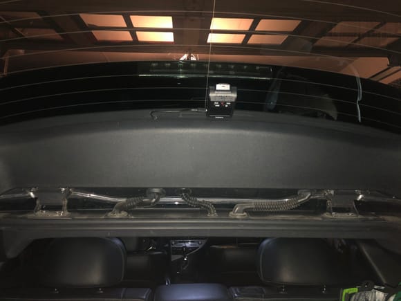 Dashcam shown here, I only had to take this small trim piece off to get power to it. On my Highlander, I had to take the main big trunk piece off.