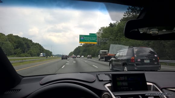Some traffic getting out of DC. Dark clouds up ahead...