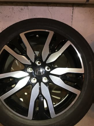 After polish sonax perfect finish and Rupes yellow pad. Good 70% of the scratches and clarity. For rim with 500 mile they were beat from the dealer. Not looking to perfect on factory rim as black gloss is scratch prone. 