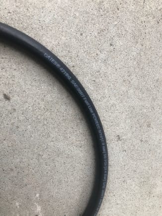 The new hose. 8mm would be a better fit than 7.9. But it works!
