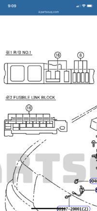 According to this parts diagram location of 40A H Control is tagged “16”
