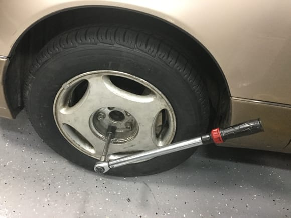 Finally dealer torques all lug nuts with professional grade torque wrench.