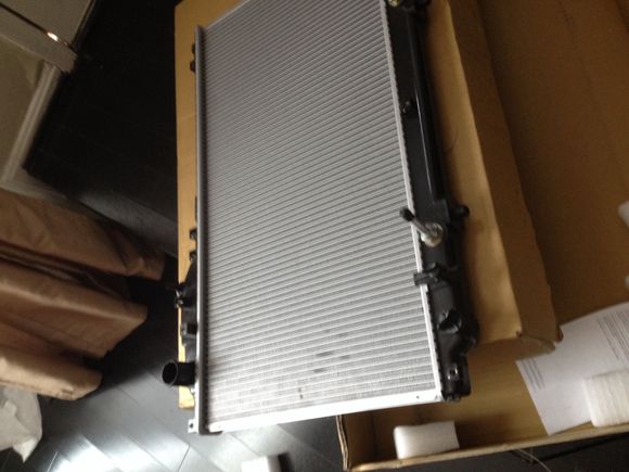 Step 1. First buy the correct radiator. This Denso was $91 shipped from Amazon and is a perfect fit.