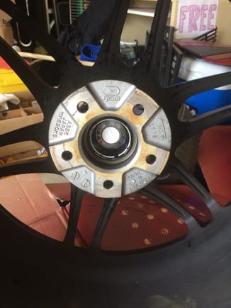 It's on my SA60m also.  But there is no tapering, it's more of a flat machined line struck in the metal.  Almost looks like where the wheel lands on a balancing machine.