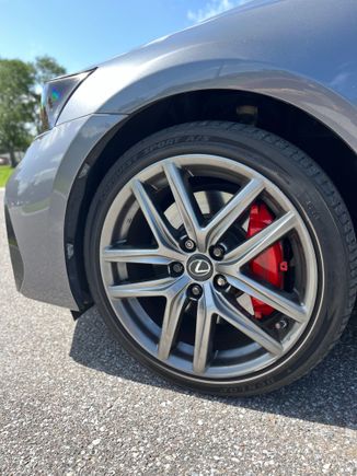 VinylFlare caliper wrap close-up.