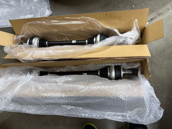 Track Edition axle shafts. 