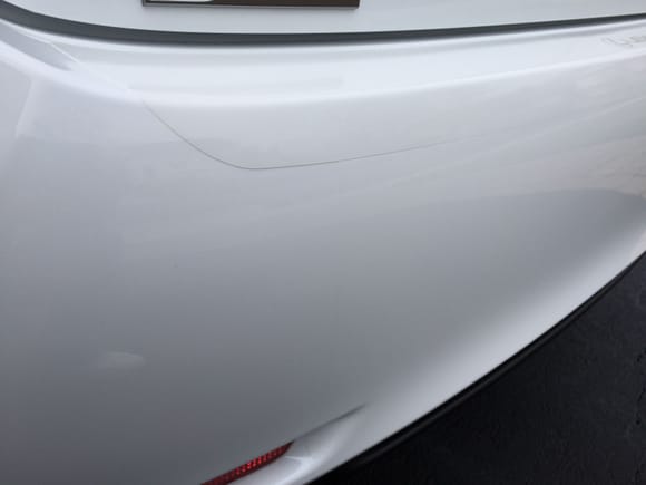 Rear bumper.  You can see the Lexus film but not the Xpel from 1 foot away