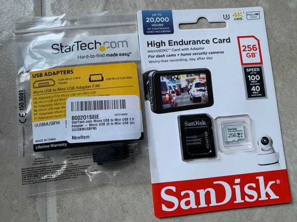 Had to buy an adapter and new SD card