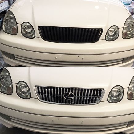 I added this chrome grill