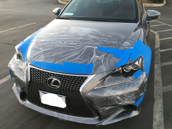 Road wrap and 3m tape