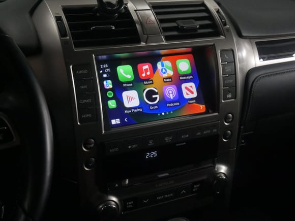 Wireless CarPlay on factory Lexus GX 2014-2021 car stereo, using GROM VLine VL2 System