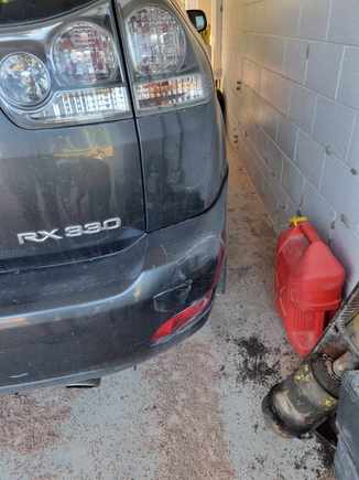 Rear bumper drivers side