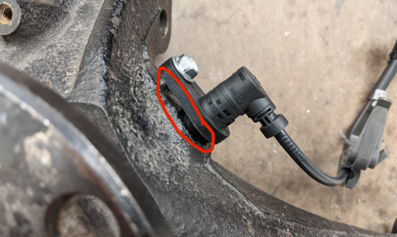 Photo from google images of an ABS sensor to show my problem. The sensor looks very similar on the 2GS