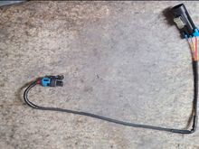 Had an old LS1 knock sensor harness laying around that happened to be the correct female plug to extend the factory wiring.  