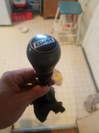 also got this short throw shifter today. my buddy joe found it in a junkyard car near us. ordered some zzp base bushings then i can put this in.