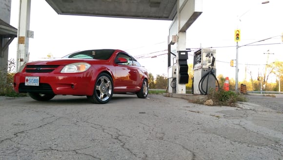 Did the "evo mod" and found an old gas station to post up at