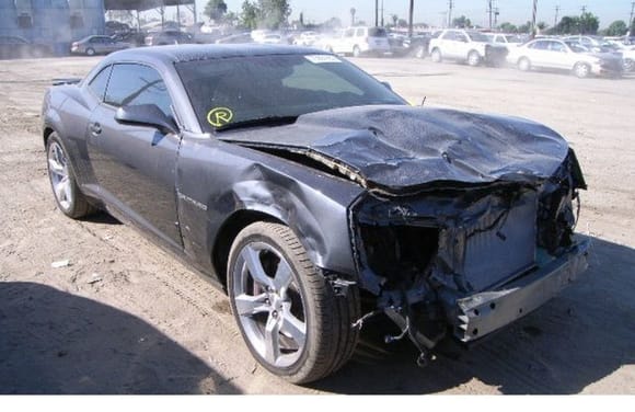 10 Salvage Chevy Camaro SS, the day I got the car from the auction..