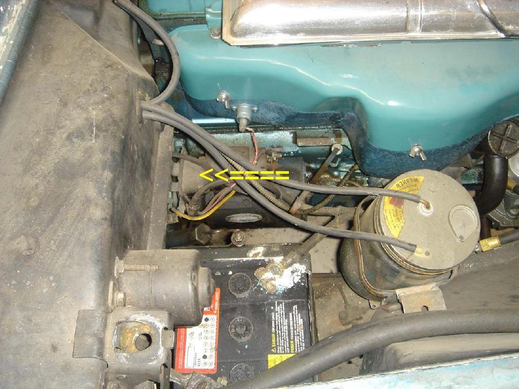 1954 corvette Starter relay location CorvetteForum Chevrolet