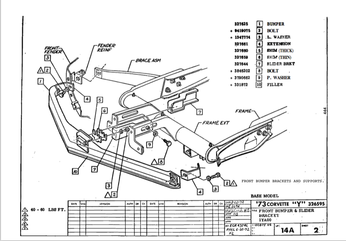 1973 Front Bumper Install Help CorvetteForum Chevrolet Corvette