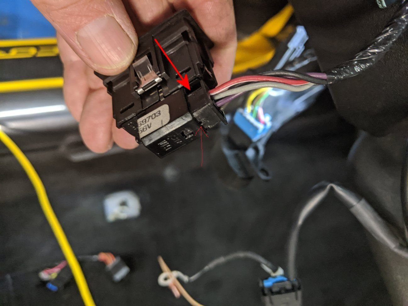 C6 Convertible top switch unplug. CorvetteForum Chevrolet Corvette Forum Discussion