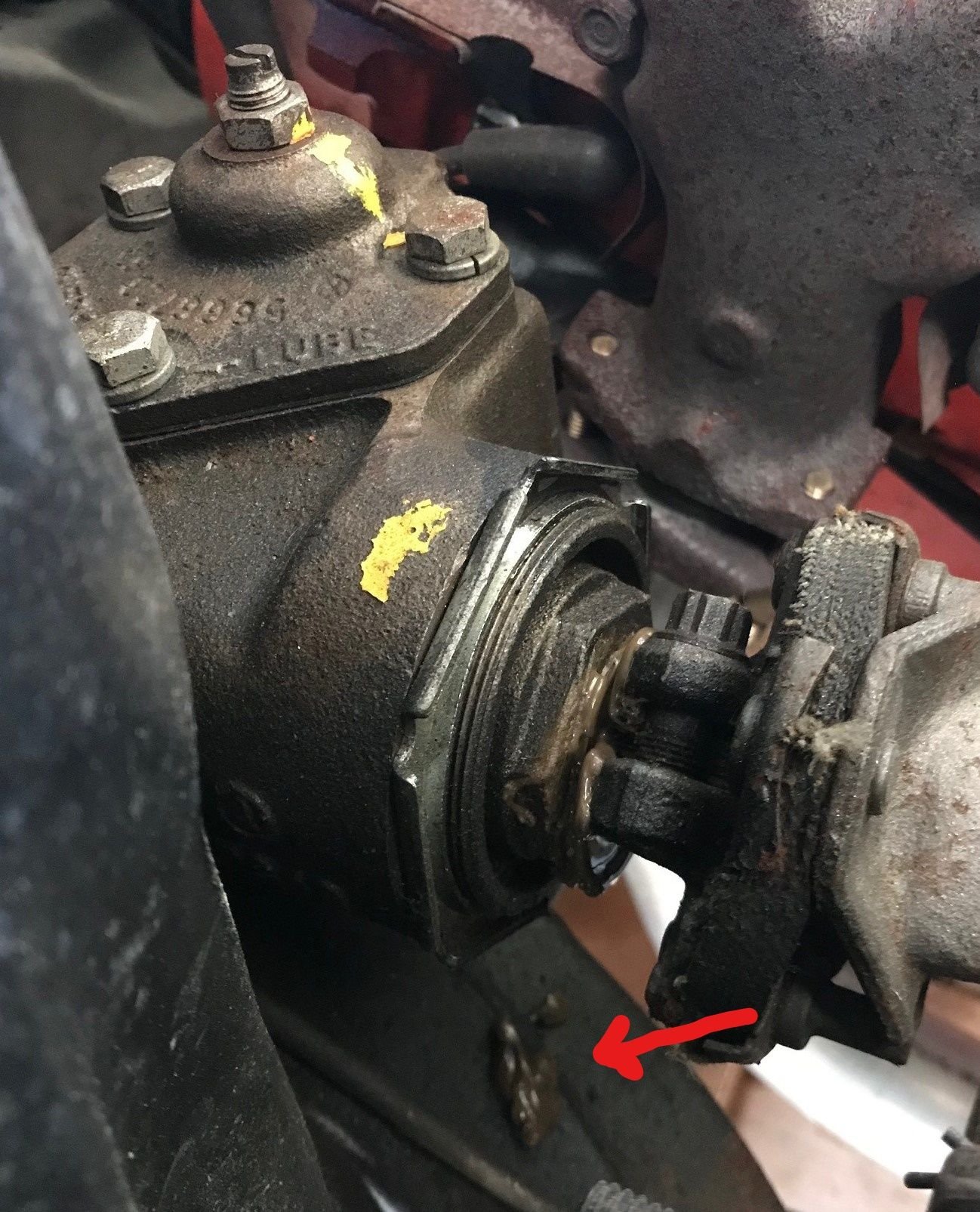 C2 Steering Box seal leaking CorvetteForum Chevrolet Corvette Forum