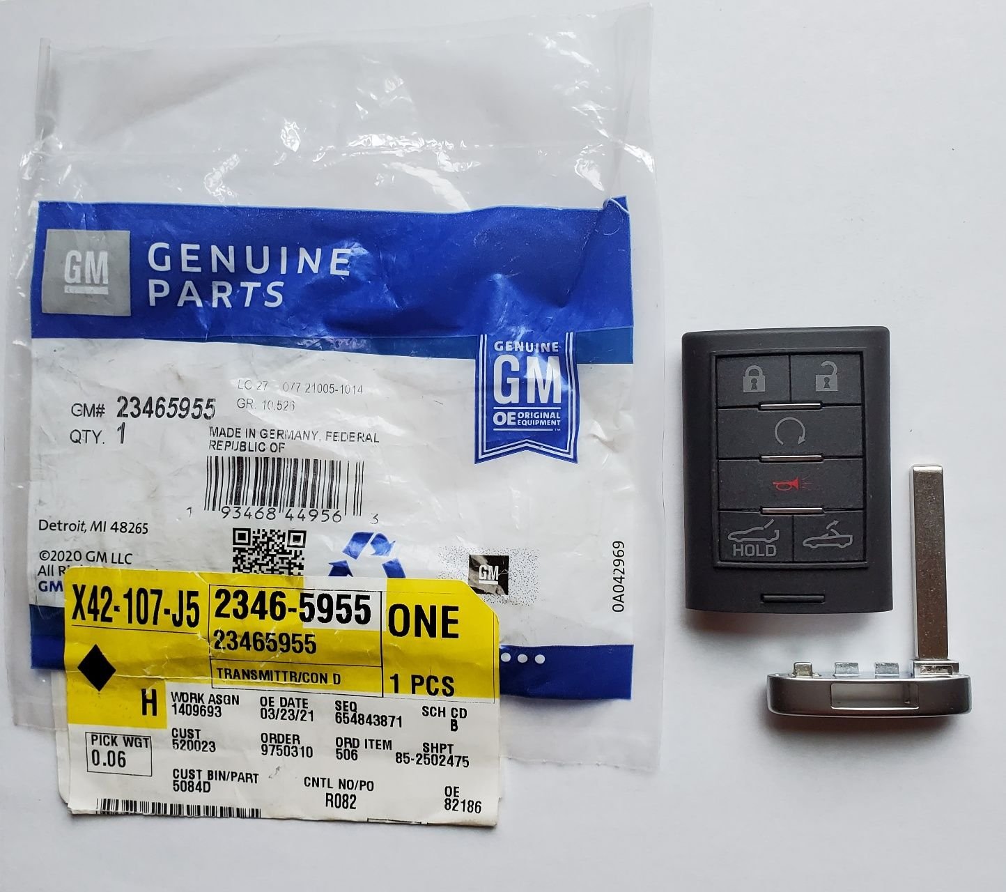 FS (For Sale) Remote Keyless Entry (RKE) Transmitter CorvetteForum
