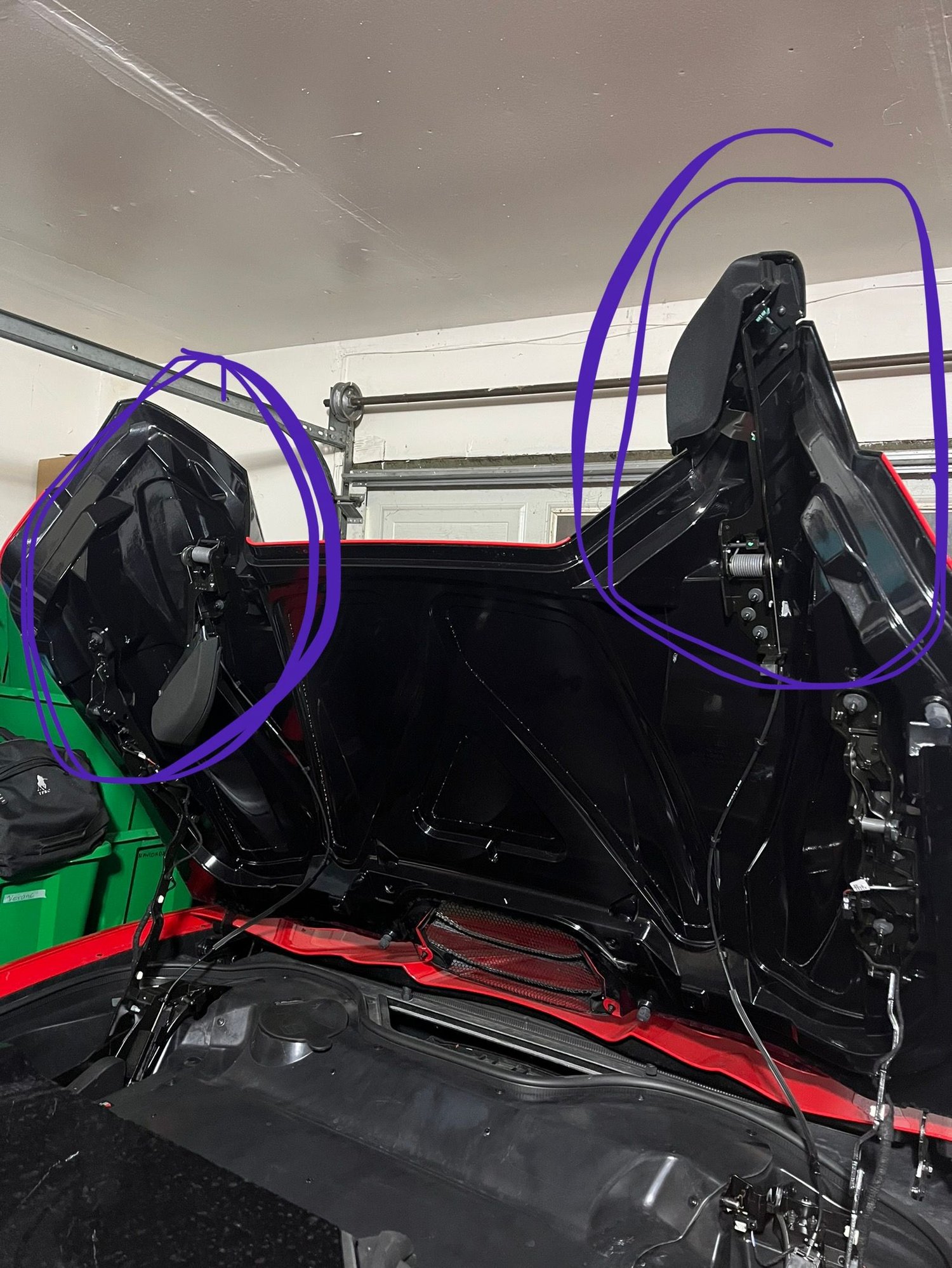 Part of the convertible top won't go down anymore. CorvetteForum