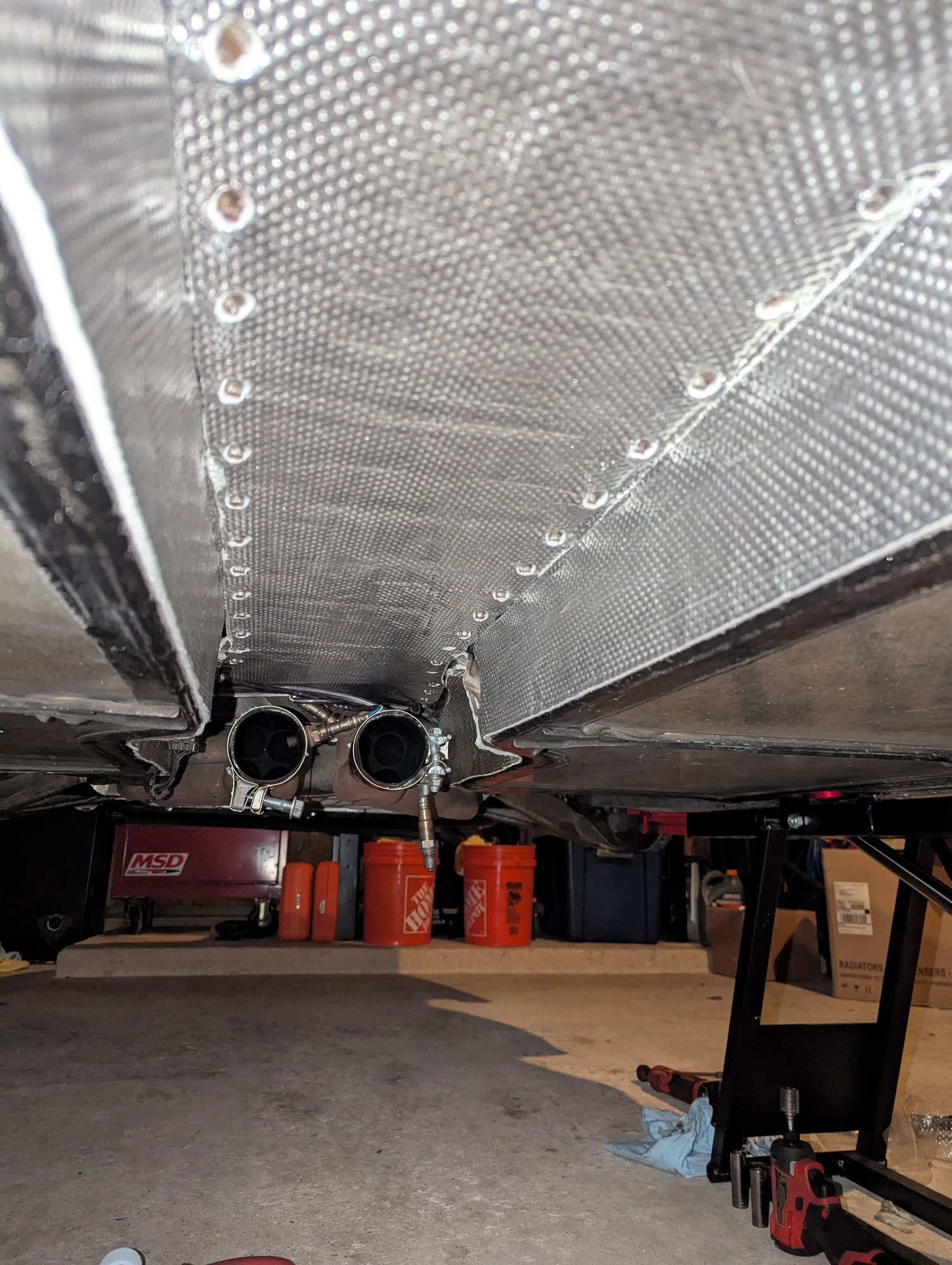 I also installed the DEI insulation kit a few days ago. It got hit with a 408ci and 3