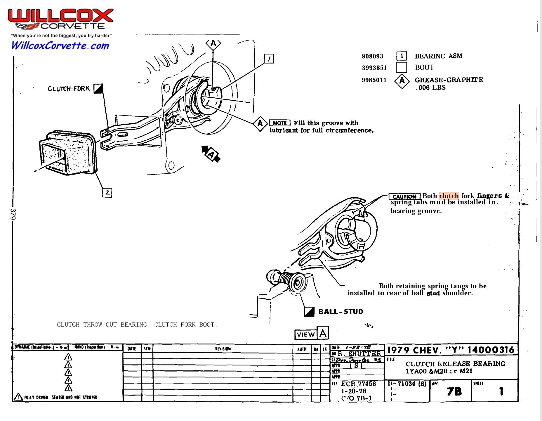 Clutch Fork /Ball Stud Lube CorvetteForum Chevrolet Corvette Forum