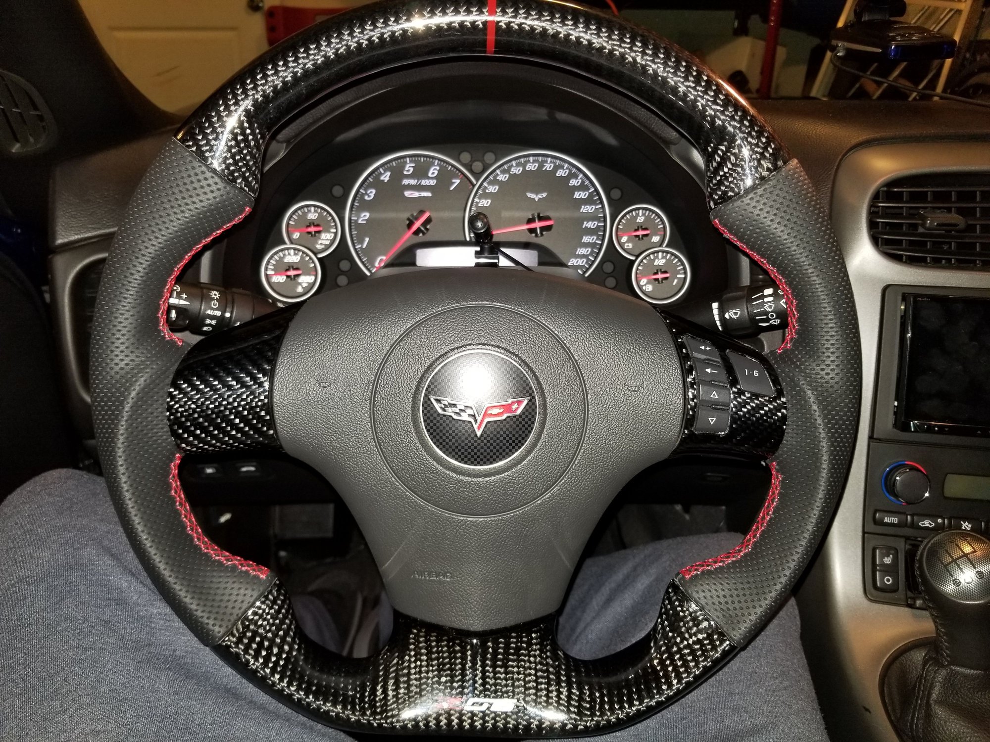 FS (For Sale) Carbon fiber steering wheel like new (c6 z06
