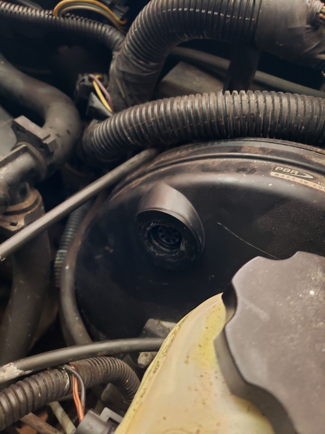 C4 corvette brake booster check valve Clearance