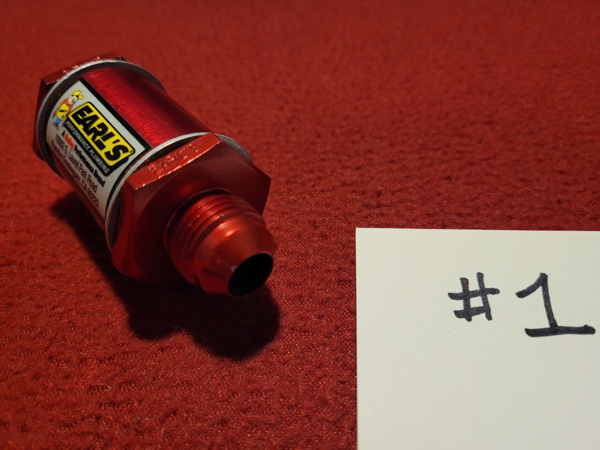 Nick anodizing on tip of valve #1.