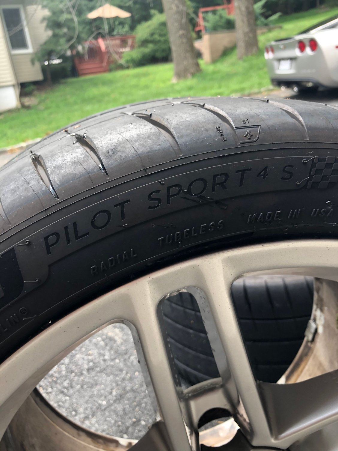 FS (For Sale) Stock C6 Z06 wheels paired with Michelin