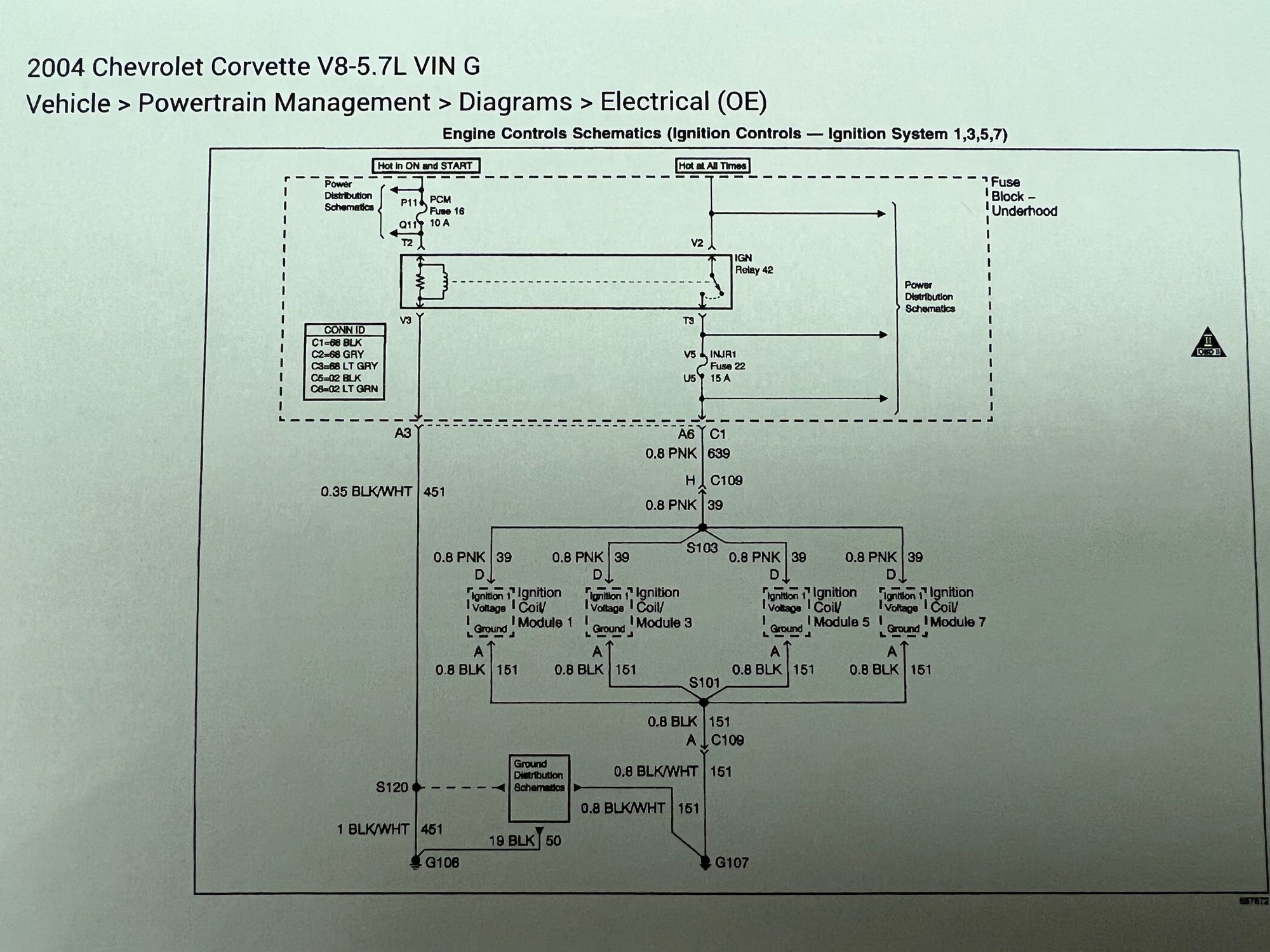 Question on ign coil wiring diagram and model years CorvetteForum