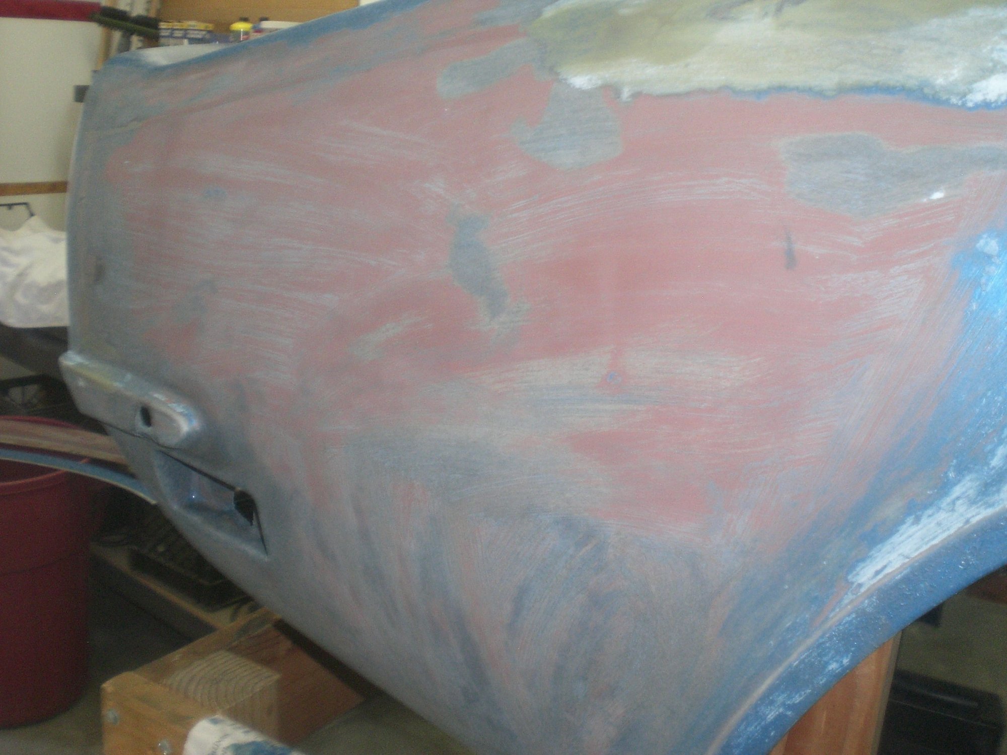 Each subsequent spray of the stripper softened more paint allowing removal.  I'll experiment with lengthening the softening times allowed on other body sections to figure out what works best for me.