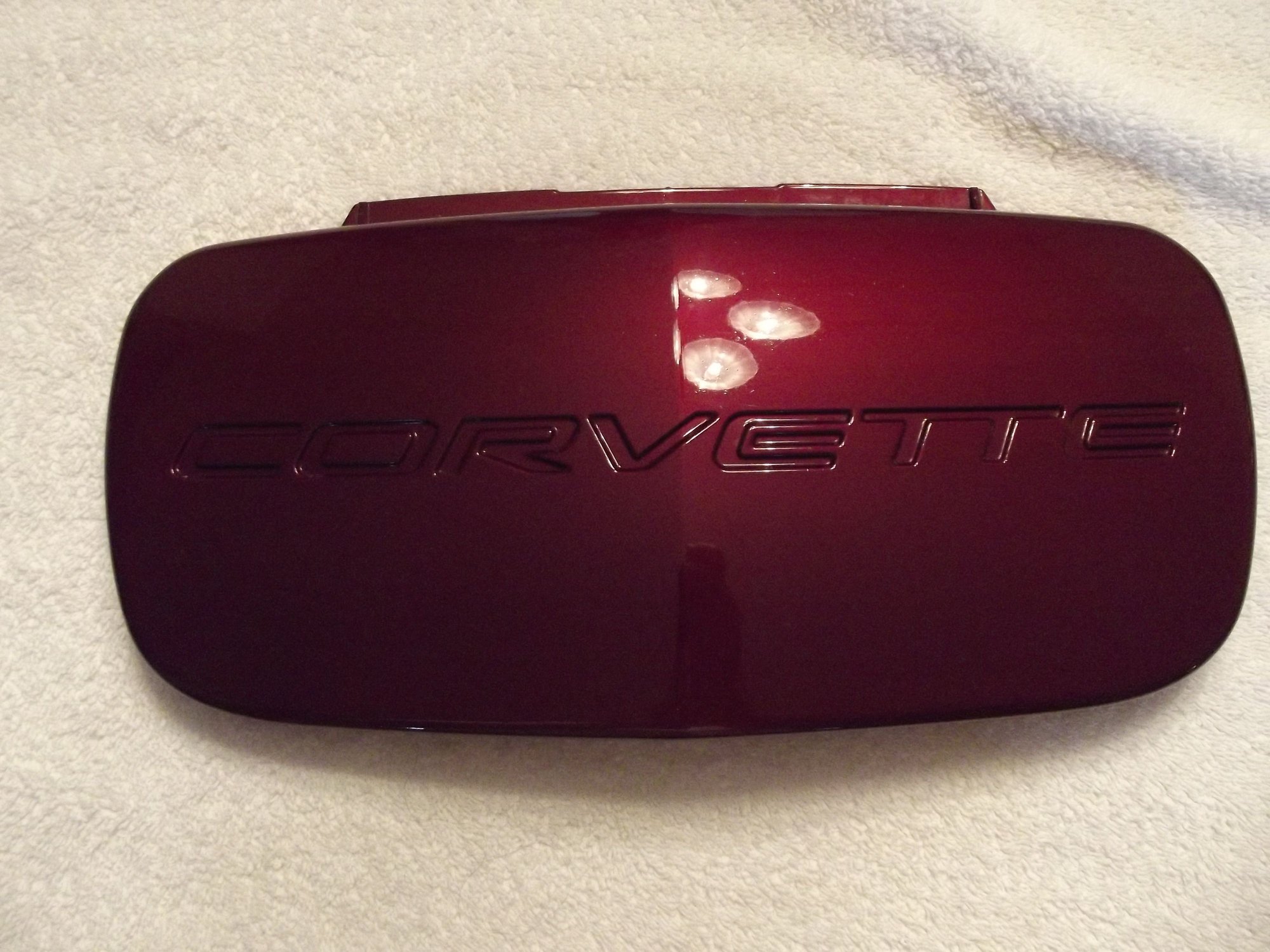WTB Anniversary red front license plate cover CorvetteForum