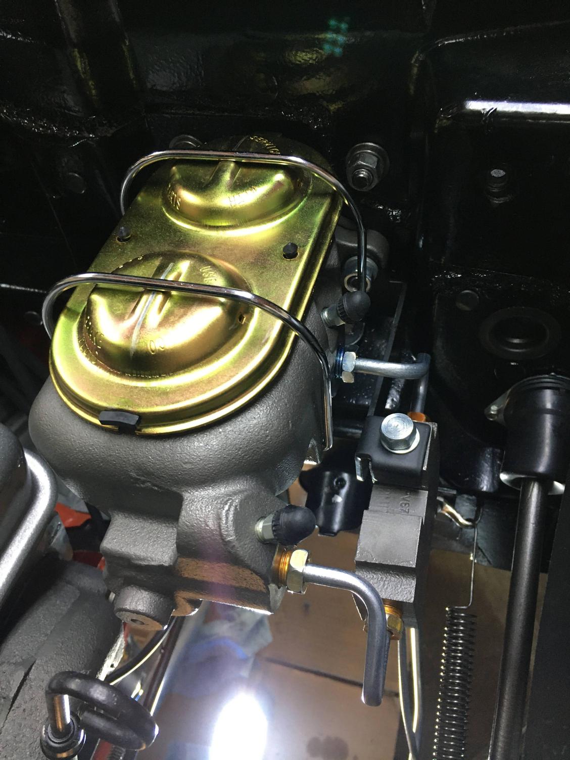 C2 How hard to you tighten the brake line fittings to the master cylinder on a 67