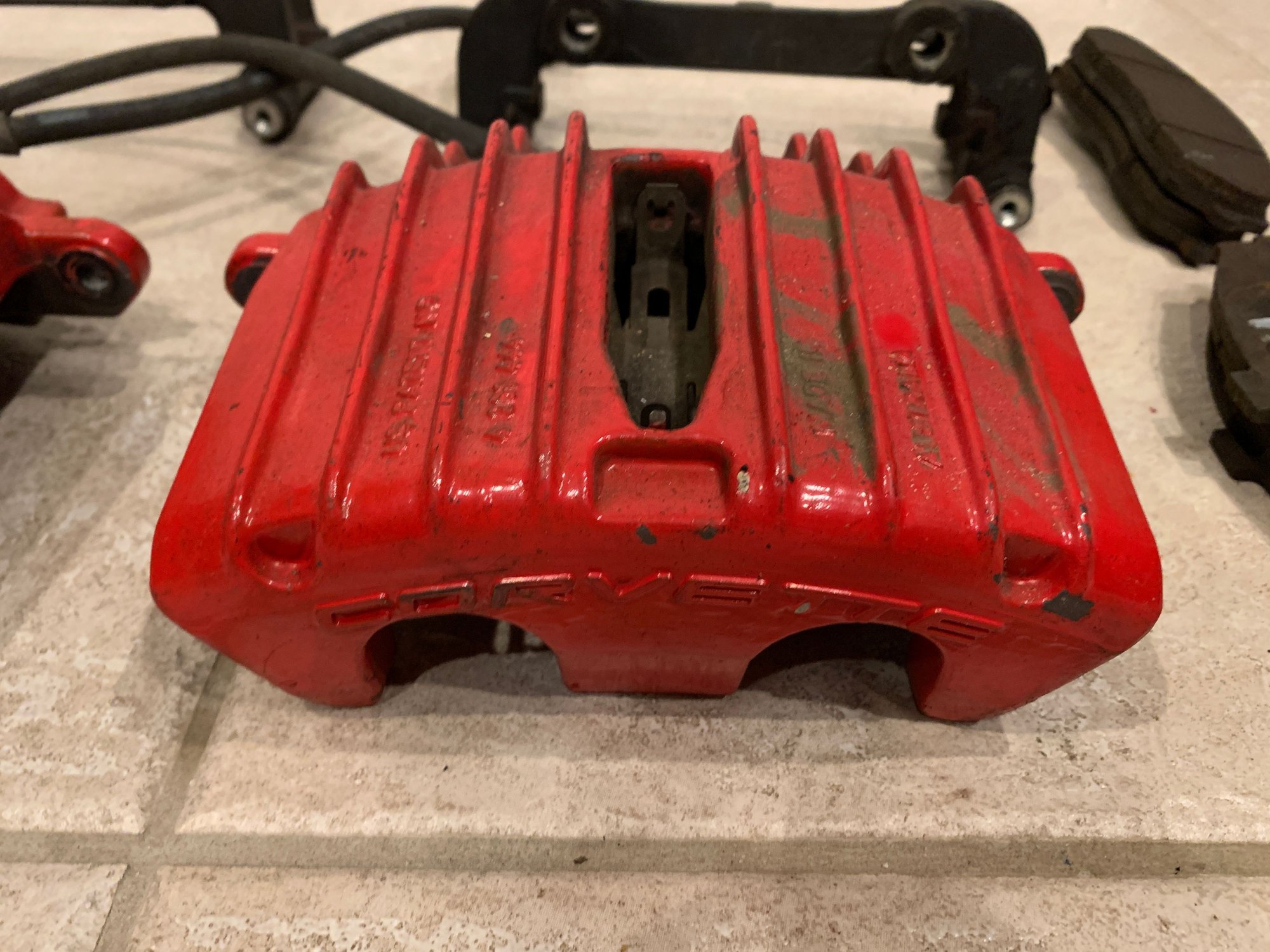 FS (For Sale) C5 Z06 style red brake calipers with pads and brackets
