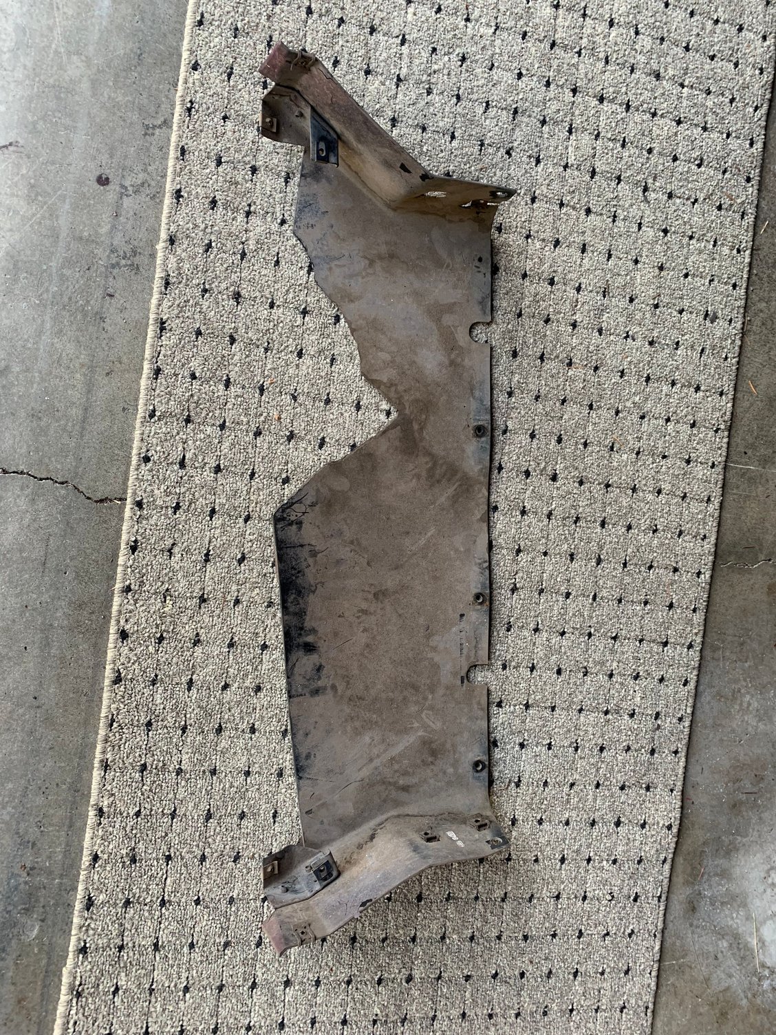 This was all that was left of my lower baffle. 