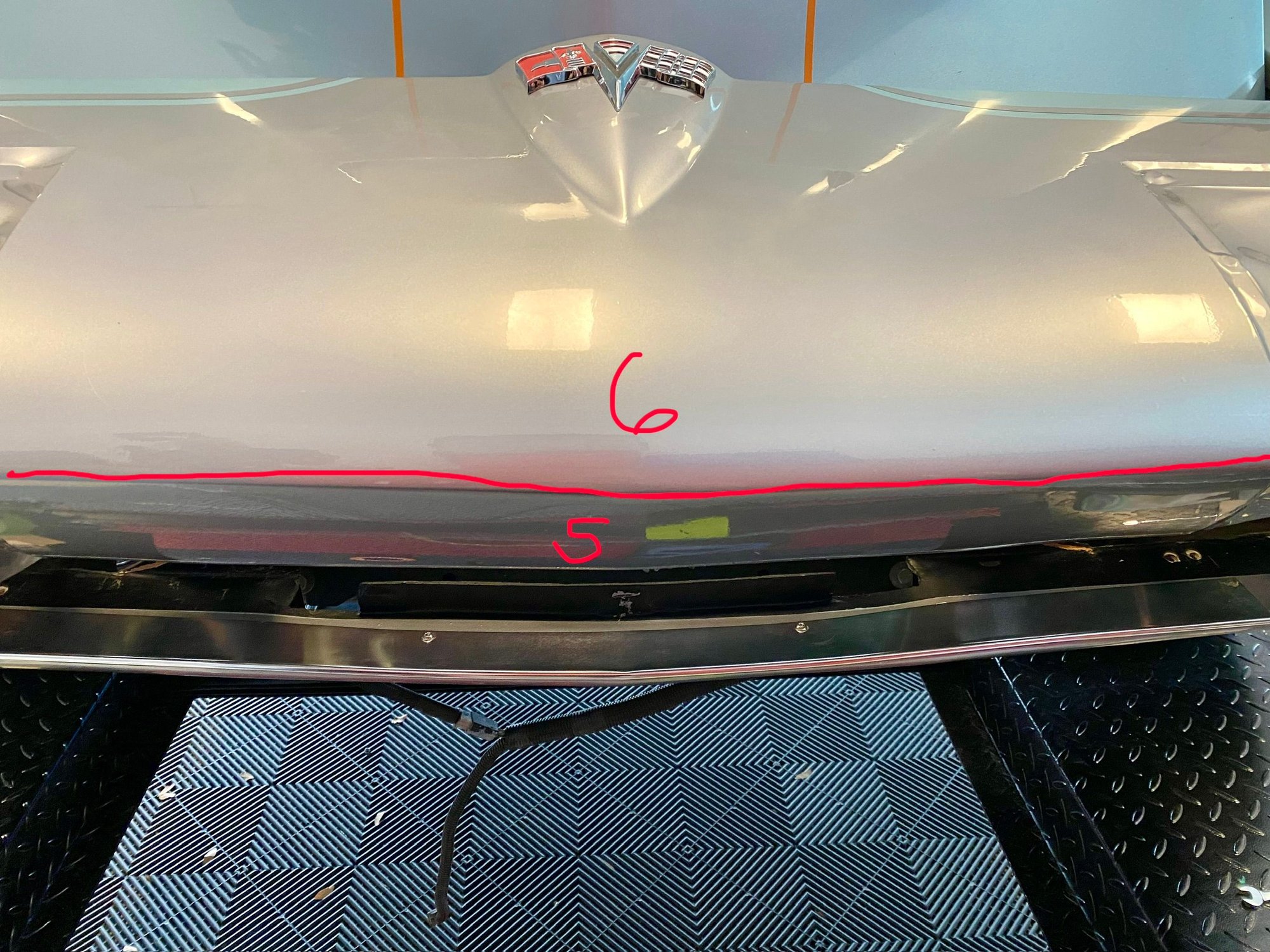 #5 is the lower section of the upper nose and #6 is the largest, most visible piece. You installed this piece already and you could trim it to these cut lines. The direction of the seam is not as important with clear ppf. Good luck and have fun!