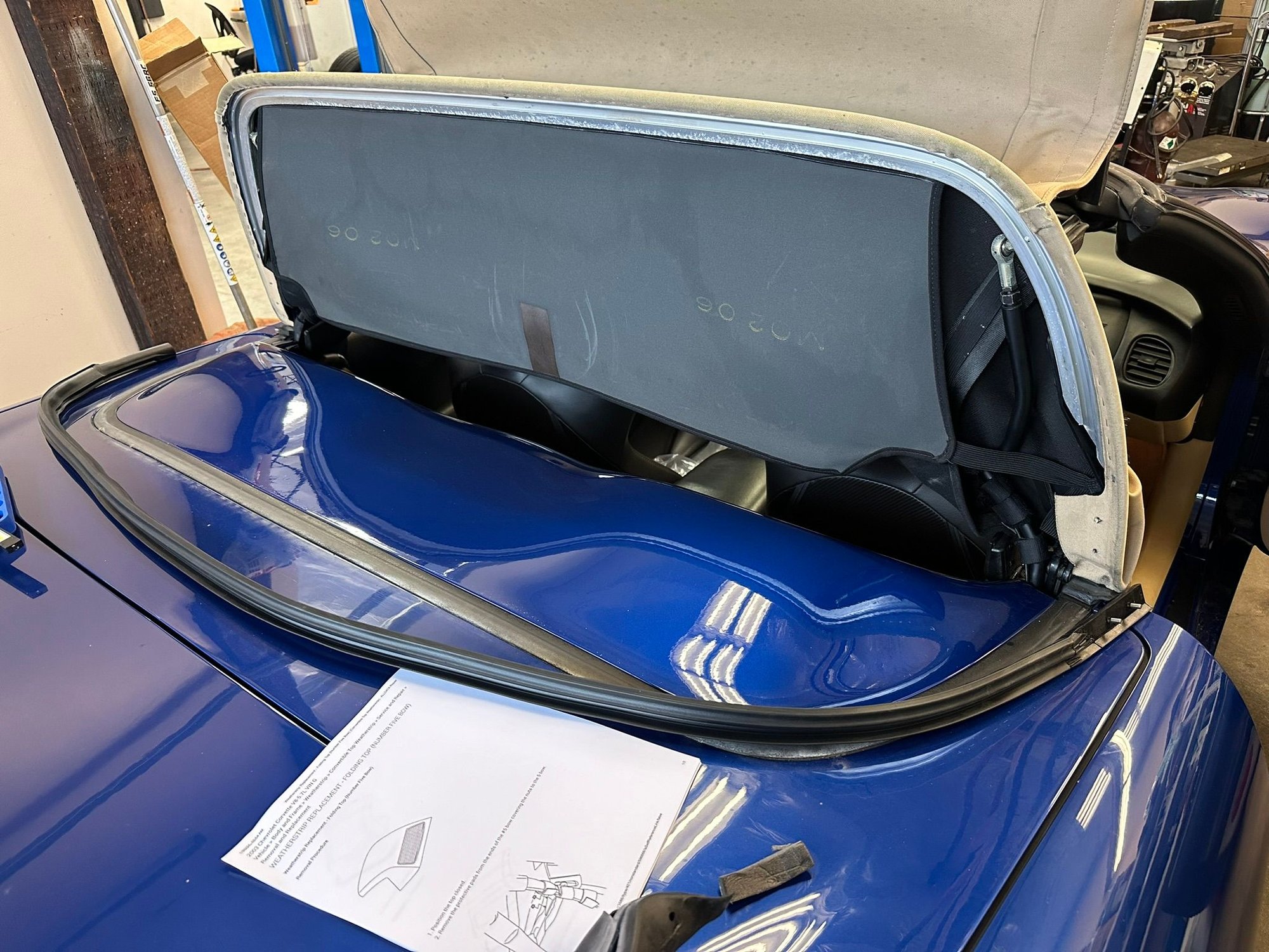 How to replace C5 Corvette Convertible top seals / weather stripping