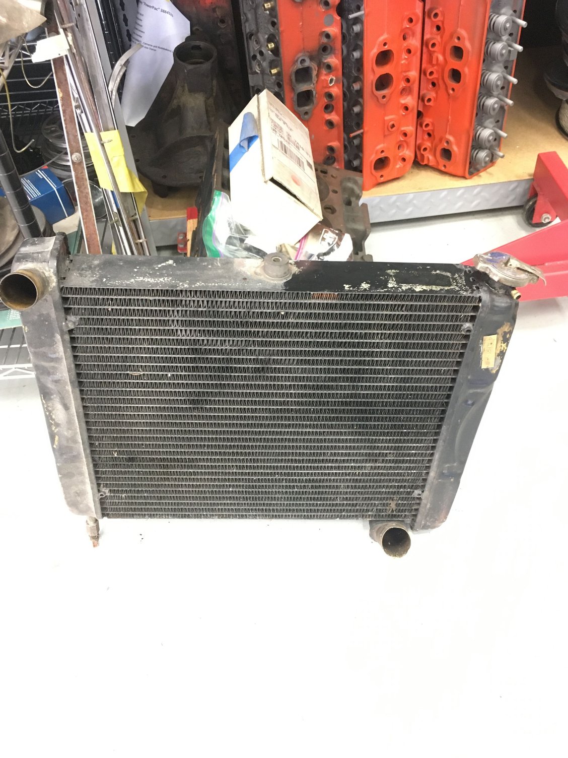 C1 radiator aluminum 61 factory or something else - CorvetteForum ...