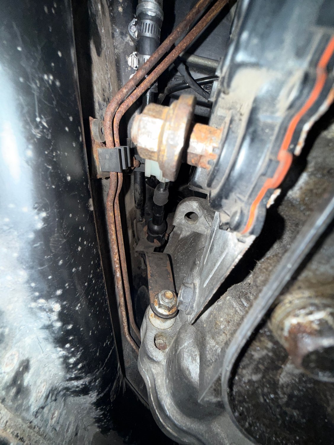 View of gear selector. 